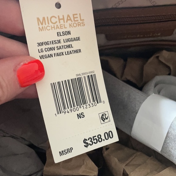 MK Elson large satchel vegan faux leather - Picture 10 of 10